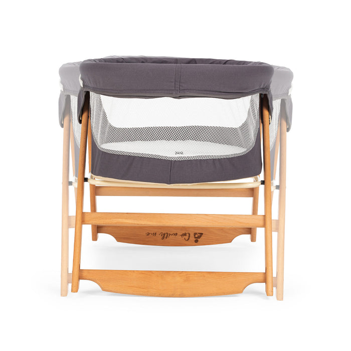 Patut Cosulet Cradle pentru Bebelusi Asi Home Go With Me - Grey Lemn | Bumbac 57X103X64 cm