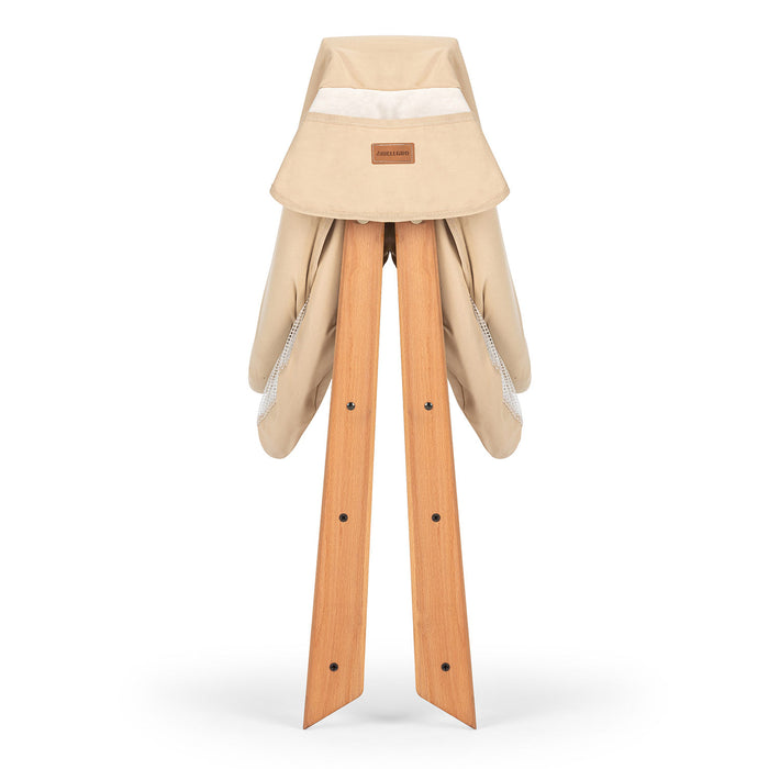 Patut Cosulet Cradle pentru Bebelusi Asi Home Go With Me - Beige Lemn | Bumbac 57X103X64 cm