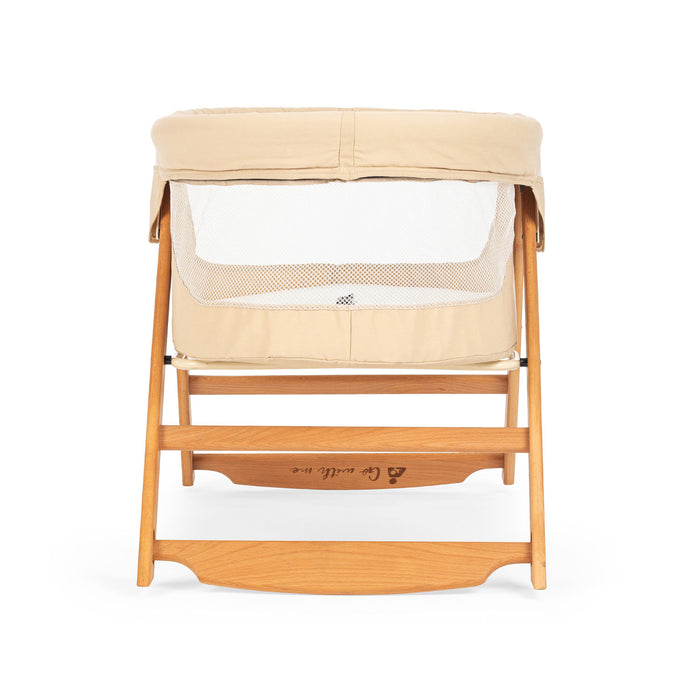 Patut Cosulet Cradle pentru Bebelusi Asi Home Go With Me - Beige Lemn | Bumbac 57X103X64 cm