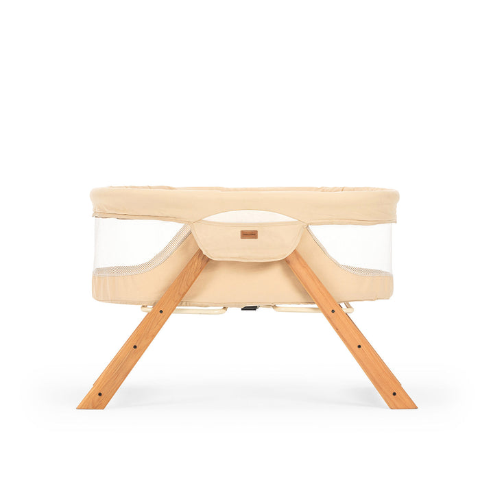 Patut Cosulet Cradle pentru Bebelusi Asi Home Go With Me - Beige Lemn | Bumbac 57X103X64 cm