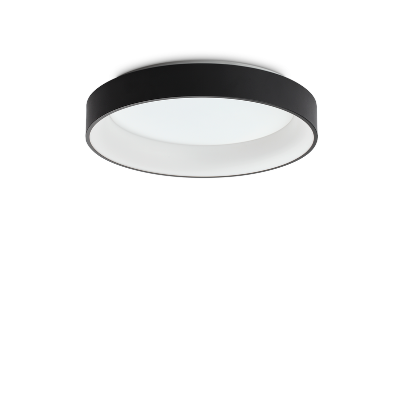 Plafonieră Ideal Lux Ziggy, Negru, LED, Ø59.5 cm