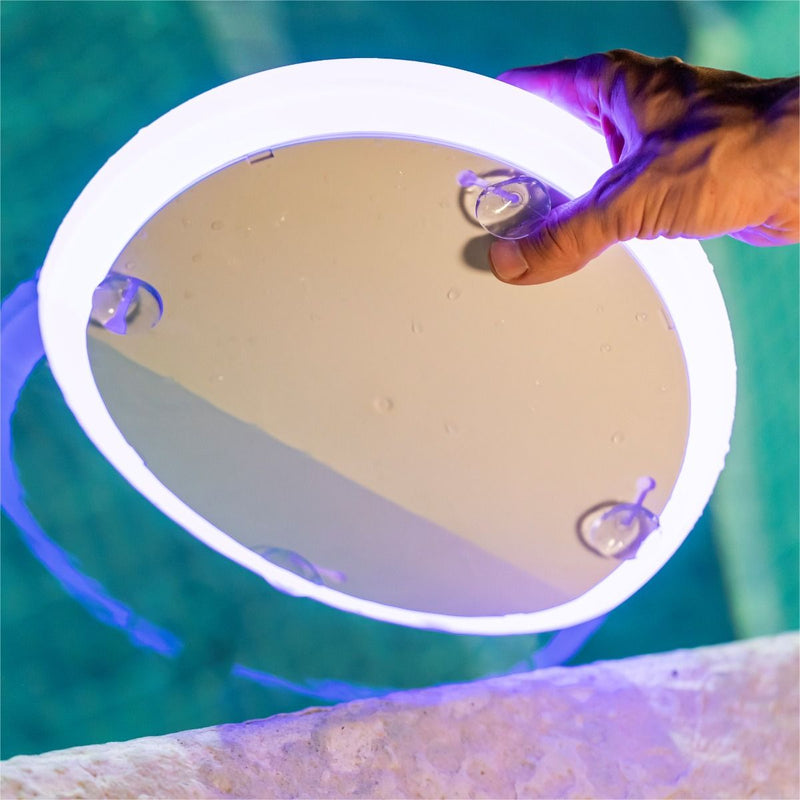 Lampă decorativă cu baterie New Garden Papaya 12 🔋 RGB + Lumină Caldă, Ø12 cm, IP68 – Exterior, Plutitoare