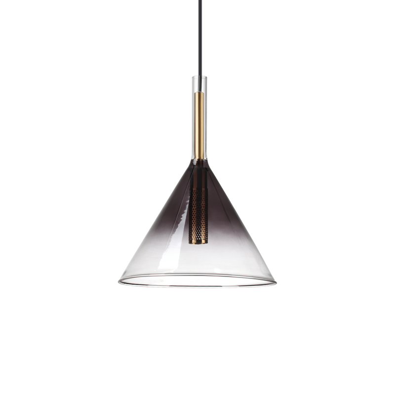 Lustra EMPIRE Ideal Lux, G9 max 1 x 28W, Crom | Fumuriu, D 200 x H min 500 / max 2295 mm