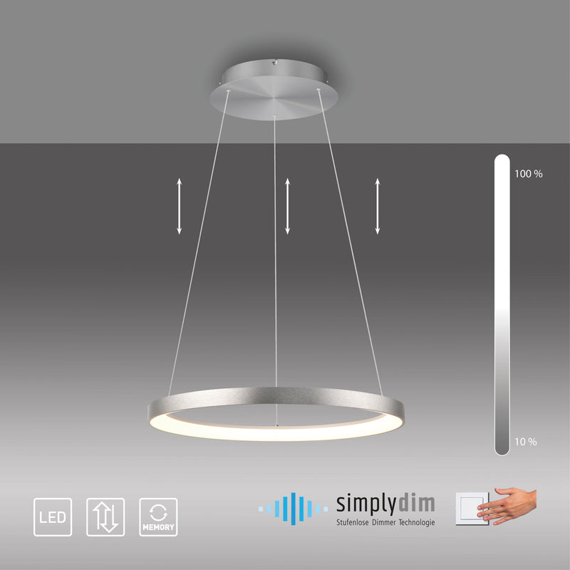 Lustra Paul Neuhaus HOOP LED Aluminiu