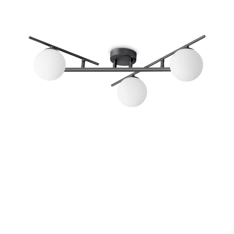 Plafoniera/Aplica ATLAS Ideal Lux, G9 max 3 x 4W, Negru