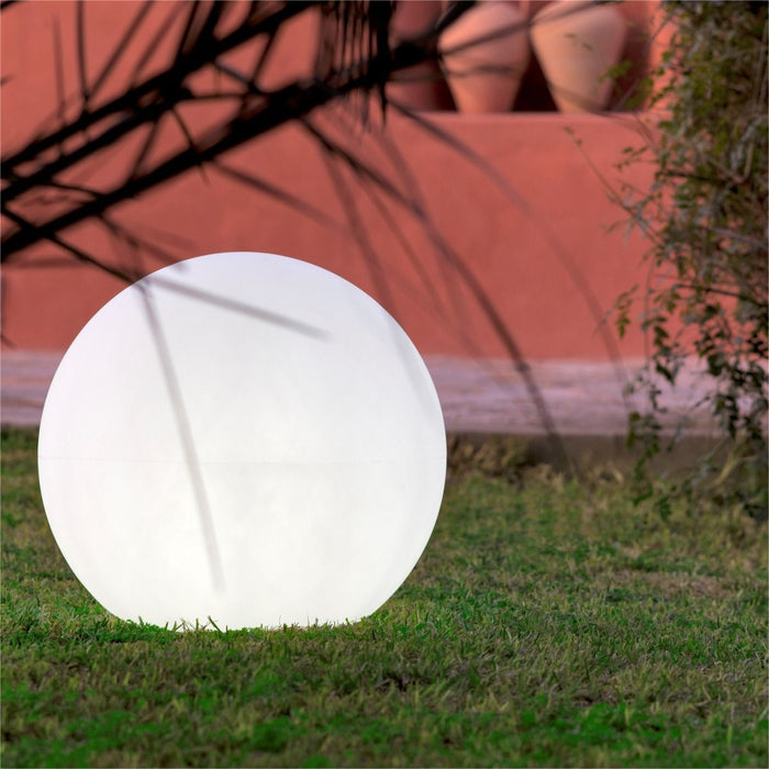 Lampă decorativă solară & reîncărcabilă New Garden Buly 40 🔆 RGB + Alb Cald, Ø40 cm, IP65 – Interior & Exterior