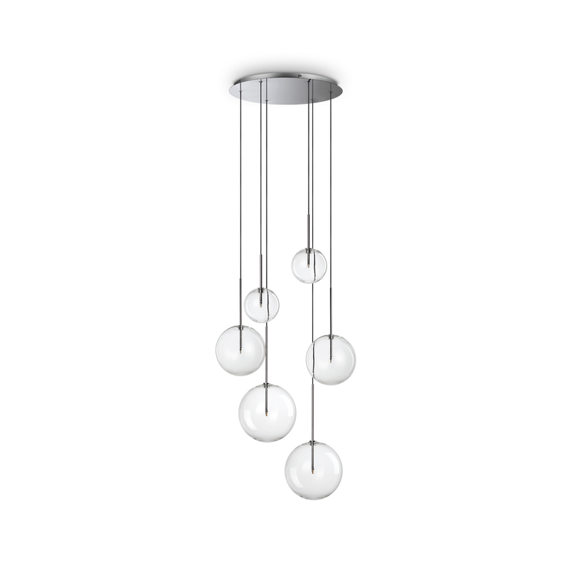 Lustra EQUINOXE Ideal Lux, G4 max 6 x 2W, Crom