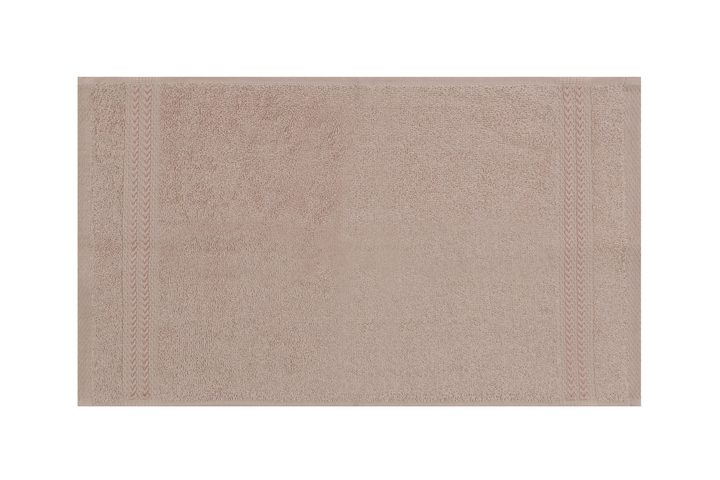 Set prosoape (6 Bucati) Asi Home Rainbow - Beige Bumbac 30X50 cm