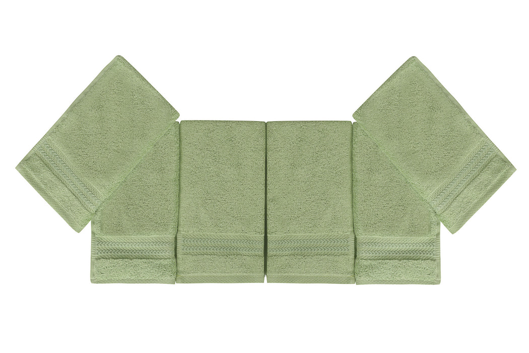 Set prosoape (6 Bucati) Asi Home Rainbow - Green Bumbac 30X50 cm