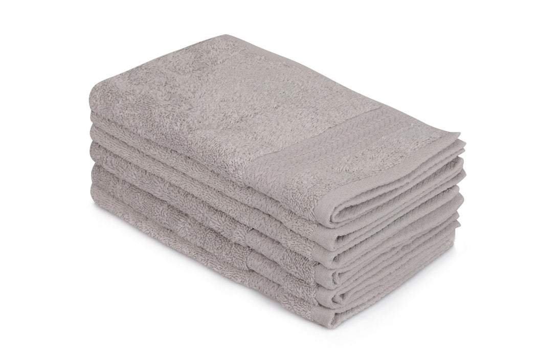 Set prosoape (6 Bucati) Asi Home Rainbow - Grey Bumbac 30X50 cm