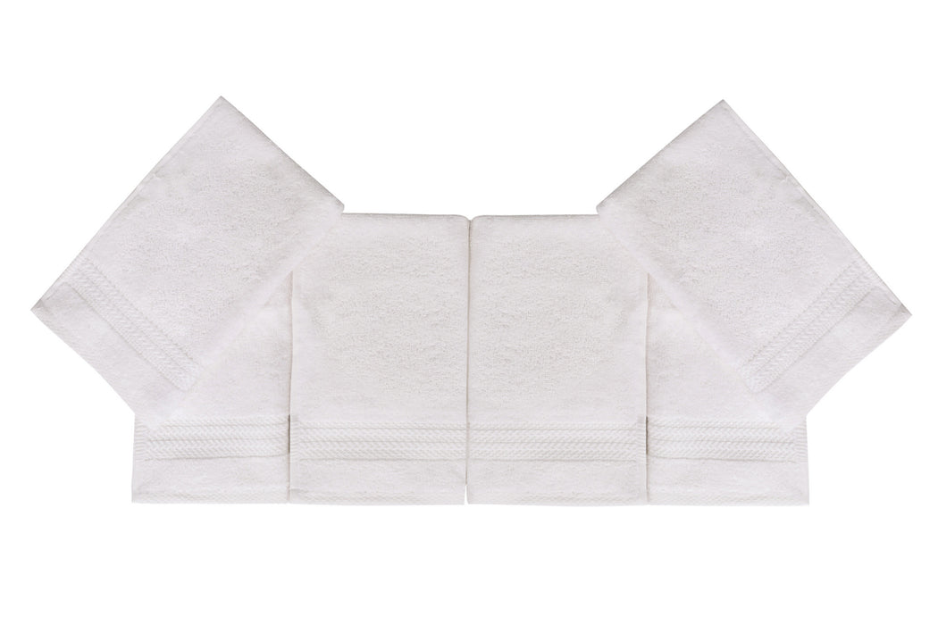 Set prosoape (6 Bucati) Asi Home Rainbow - White Bumbac 30X50 cm