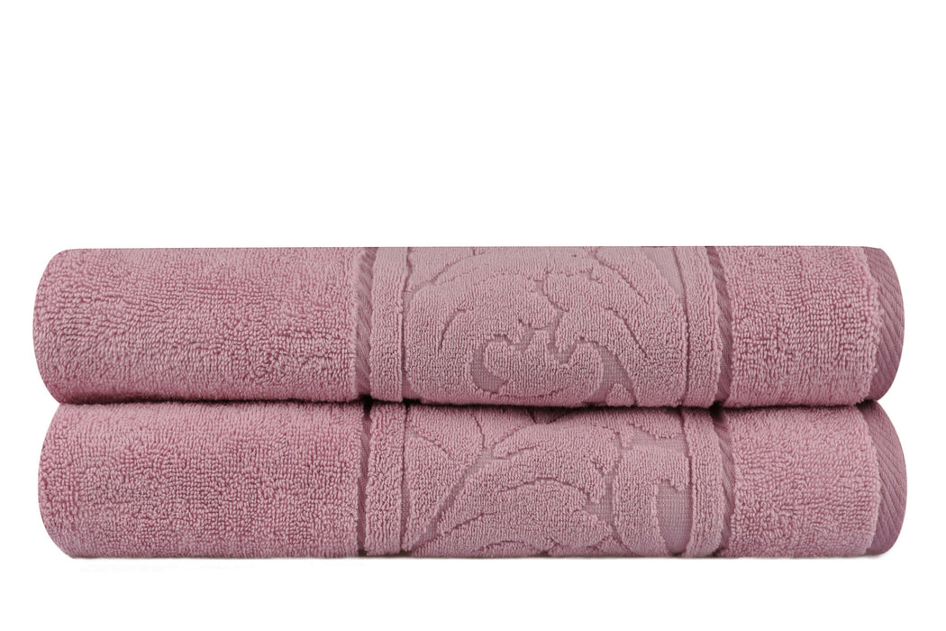 Set prosoape de baie (2 Bucati) Asi Home Sultan - Rose Bumbac 70X140 cm