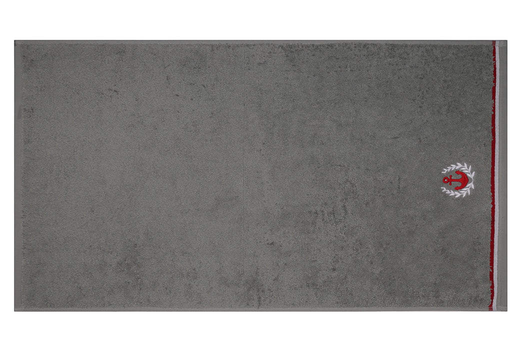 Set prosoape de baie (2 Bucati) Asi Home Maritim - Grey Bumbac 70X140 cm