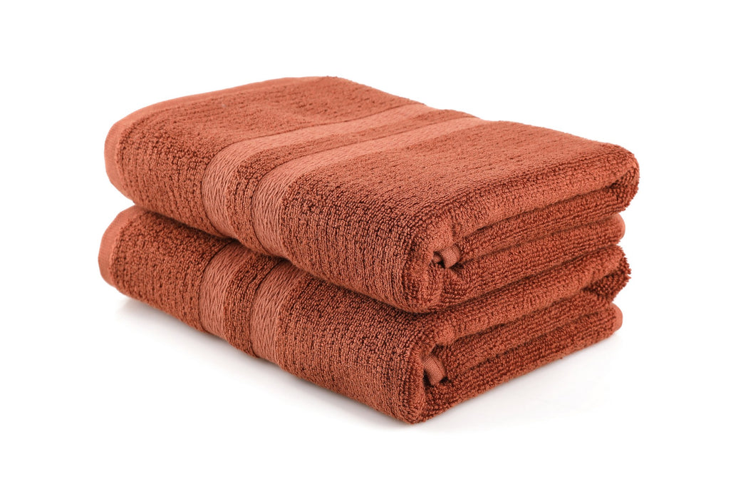 Set prosoape de baie (2 Bucati) Asi Home Ayliz - Dark Brown 60% Bambus| 40% Bumbac 75X150 cm