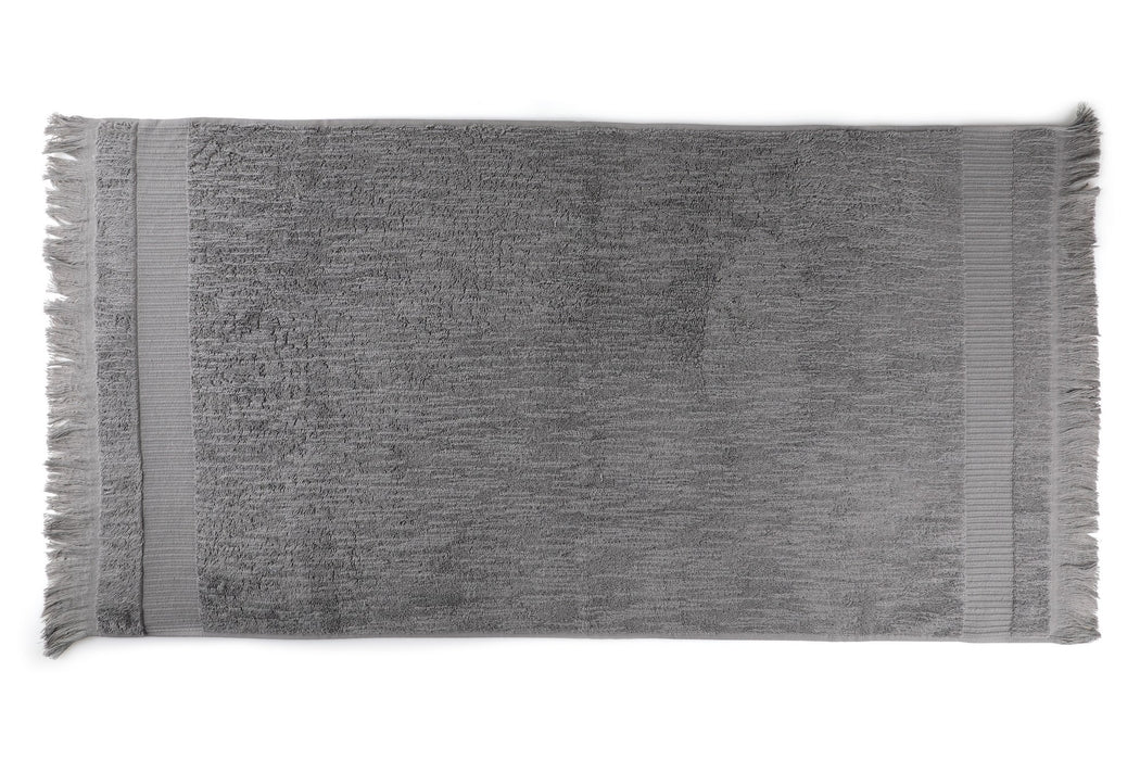 Set prosoape de mâini (2 Bucati) Asi Home Zeus - Dark Grey Bumbac 50X90 cm