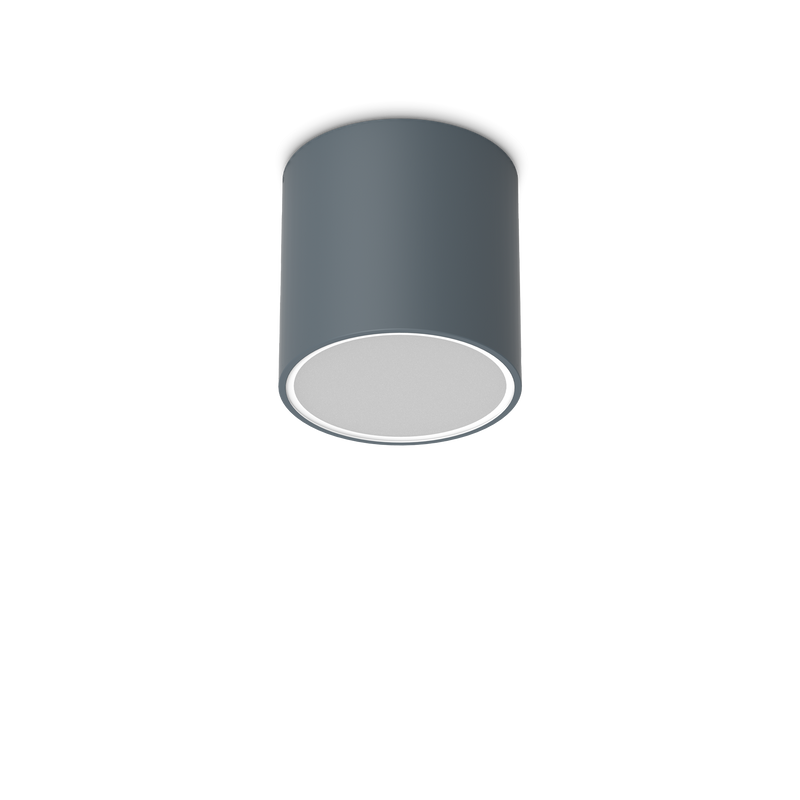 Plafonieră Ideal Lux Techo, Antracit, 1xGU10, Ø15 cm, H15.3 cm