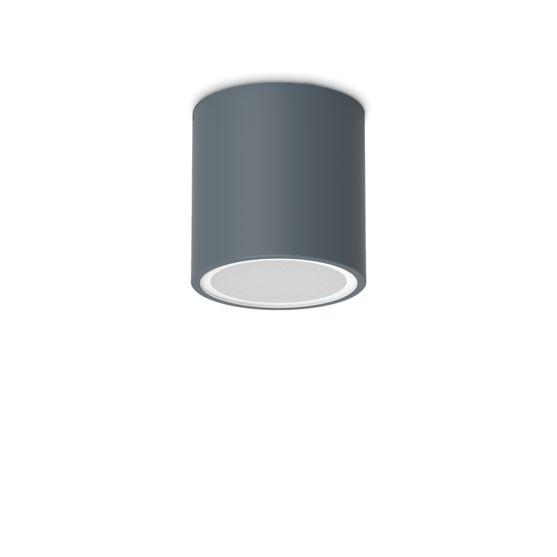 Plafonieră Ideal Lux Techo, Antracit, 1xGU10, Ø9 cm