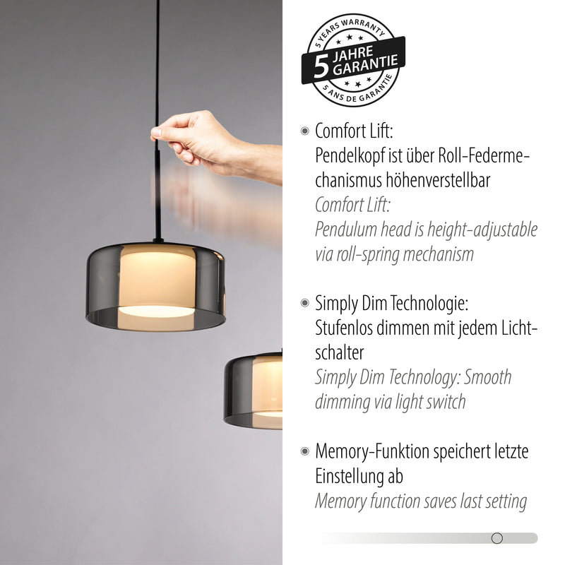 Lustra Paul Neuhaus RIKA 7xLED Negru