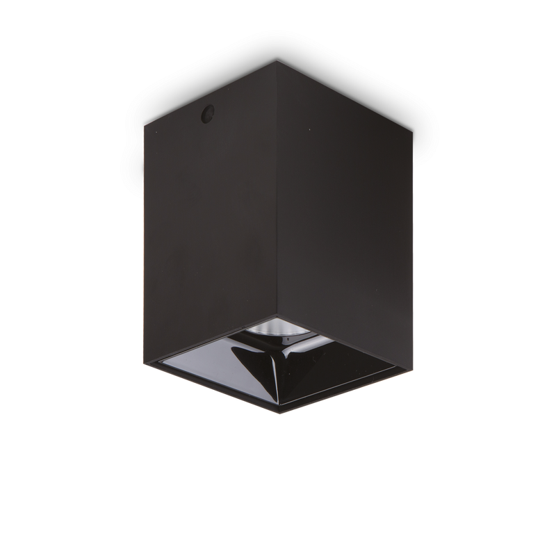 Plafoniera/Aplica NITRO Ideal Lux, LED 25W, Square, Negru