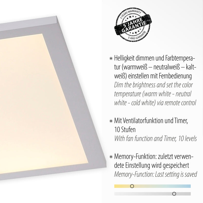 Plafoniera Paul Neuhaus FLAT-AIR LED Alb