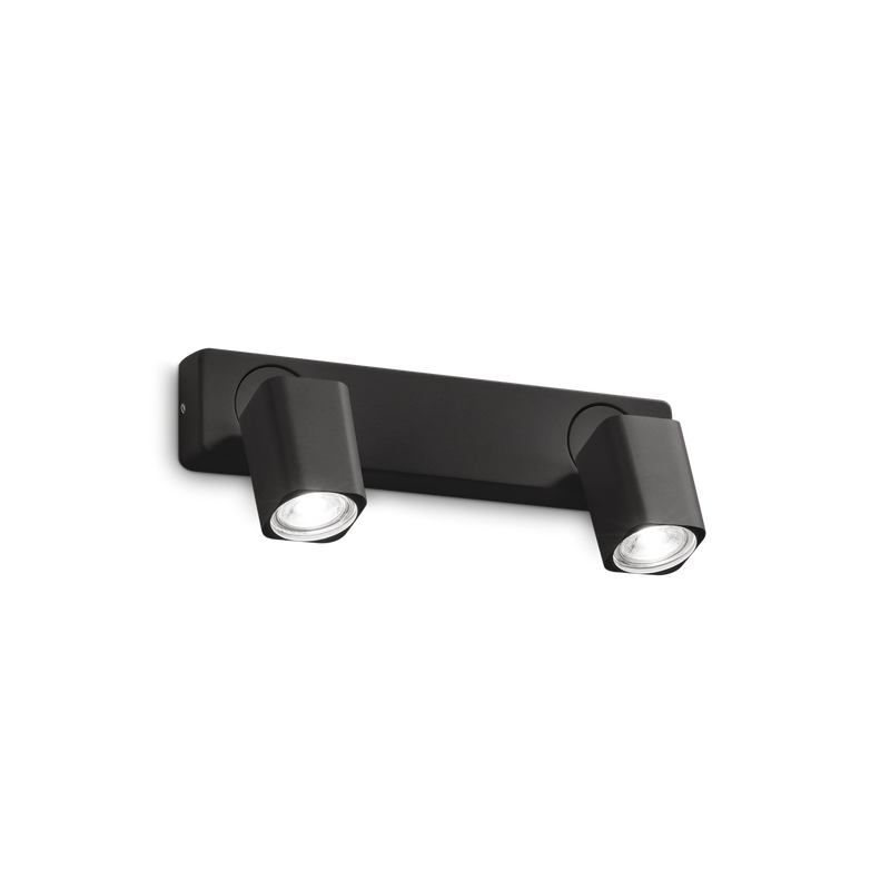 Aplica RUDY Ideal Lux, GU10 max 2 x 35W, Negru, Square