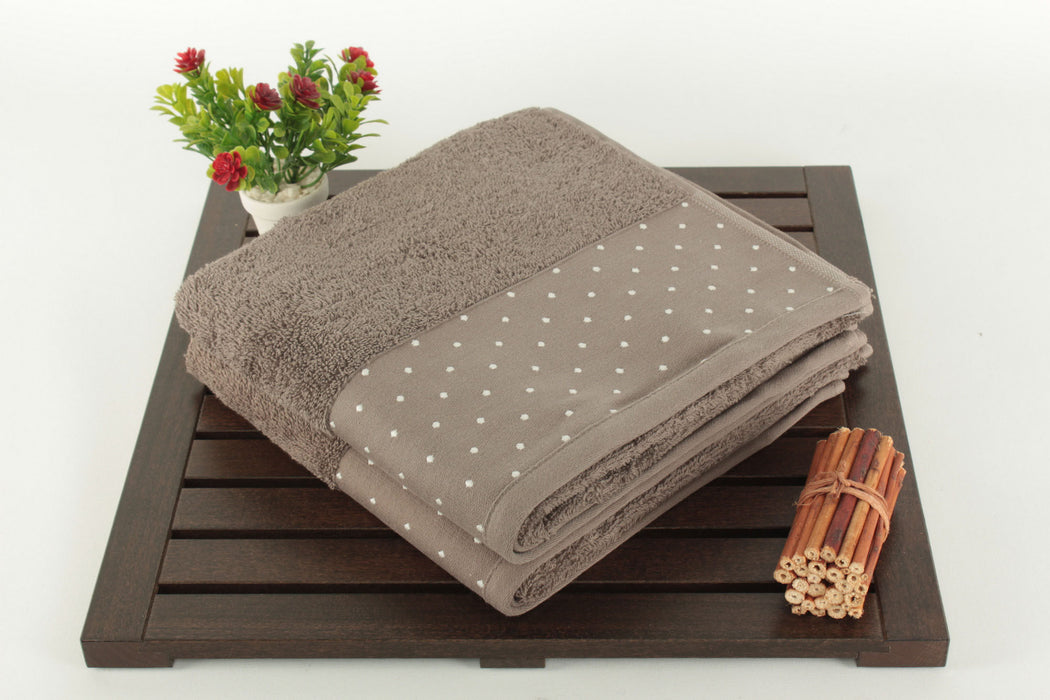 Set prosoape de mâini (2 Bucati) Asi Home Pitircik - Brown Bumbac 50X90 cm