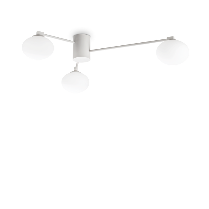 Plafoniera/Aplica HERMES Ideal Lux, G9 max 3 x 28W, D90 CM, Alb