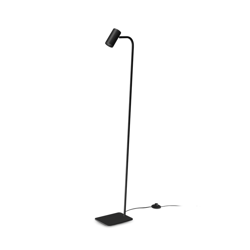 Lampadar Ideal Lux Ginger, Negru, 1xGU10