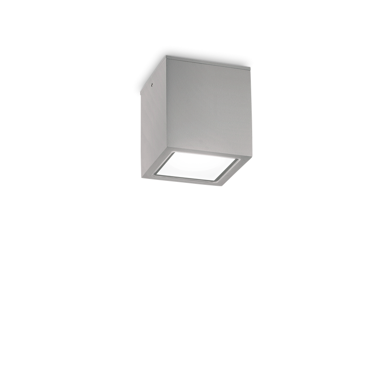 Plafonieră Ideal Lux Techo, Gri, 1xGU10, Ø9 cm