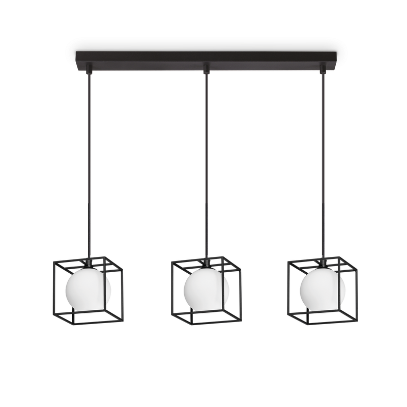 Lustra LINGOTTO Ideal Lux, G9 max 3 x 4W, Negru