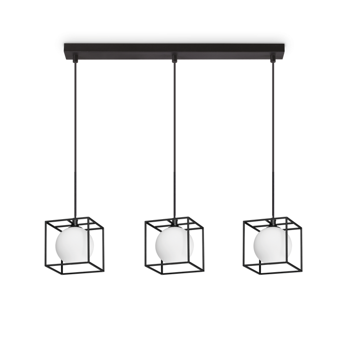 Lustra LINGOTTO Ideal Lux, G9 max 3 x 4W, Negru