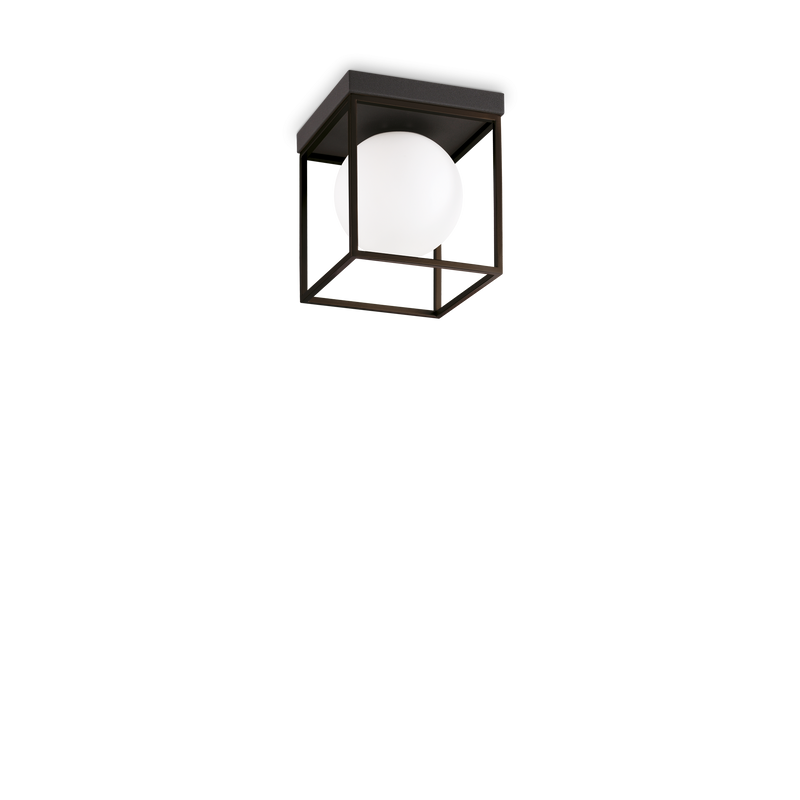 Plafoniera/Aplica LINGOTTO Ideal Lux, E14 max 1 x 28W, L 185 x H 215 x P 185 mm, Negru