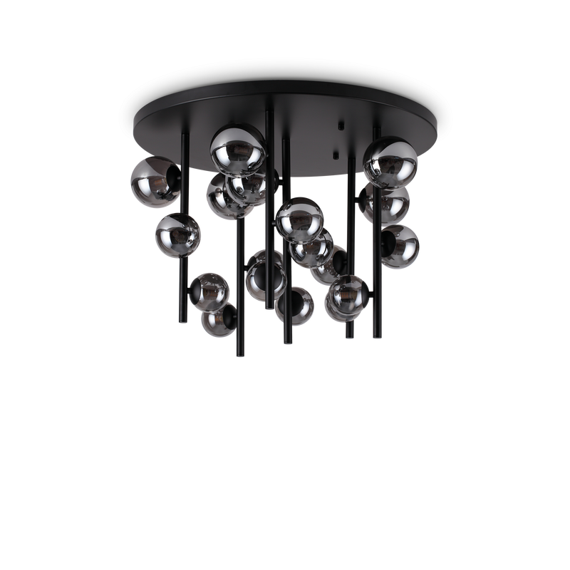 Plafoniera/Aplica PERLAGE Ideal Lux, G9 max 18 x 15W, Fumuriu
