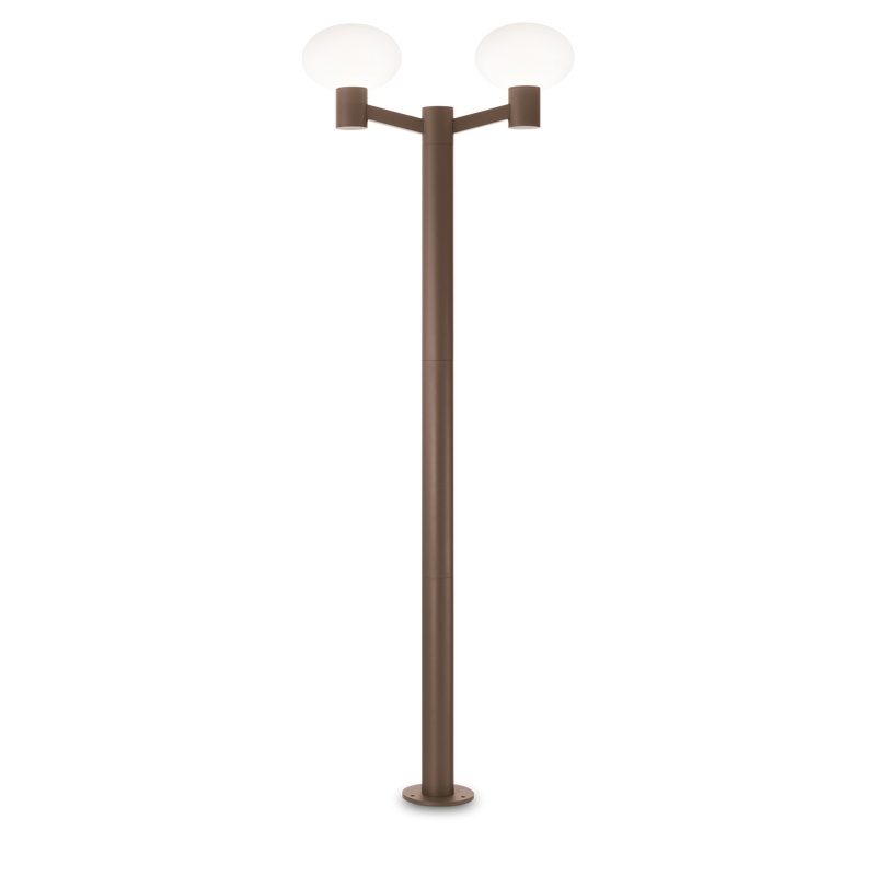 Lampadar CLIO Ideal Lux, E27 max2 x 42W, Cafeniu