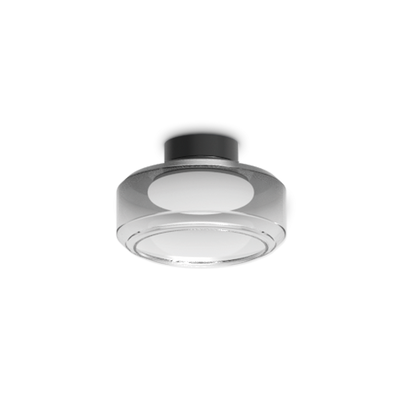 Plafonieră Ideal Lux Topico, Fumuriu, LED, Ø25 cm