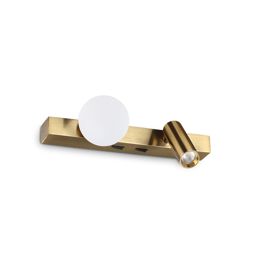 Aplică Ideal Lux Binomio, Alamă, LED, Ø21.6 cm