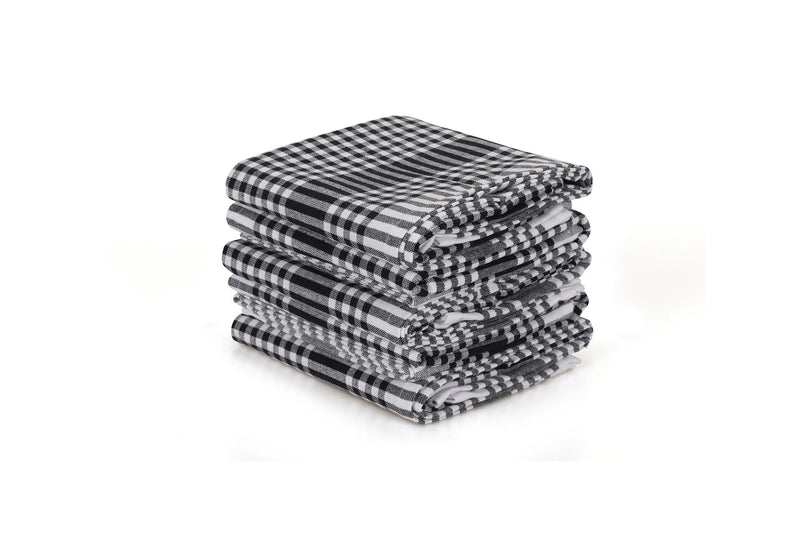 Set prosoape de Bucatarie (10 Bucati) Asi Home Pötikareli - Black Bumbac 45X65 cm