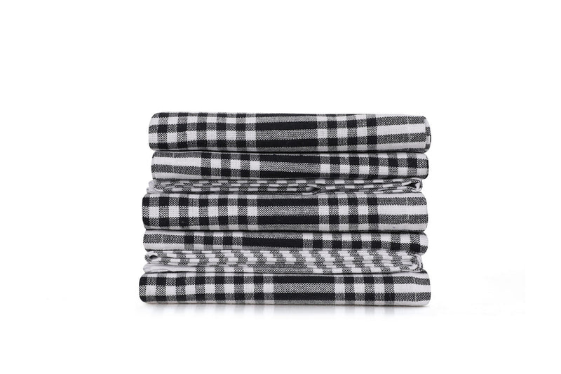 Set prosoape de Bucatarie (10 Bucati) Asi Home Pötikareli - Black Bumbac 45X65 cm