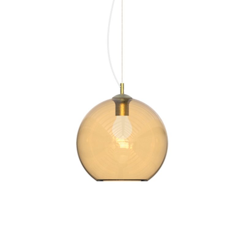 Lustră Ideal Lux Nemo, Chihlimbar, 1xE27, Ø40 cm