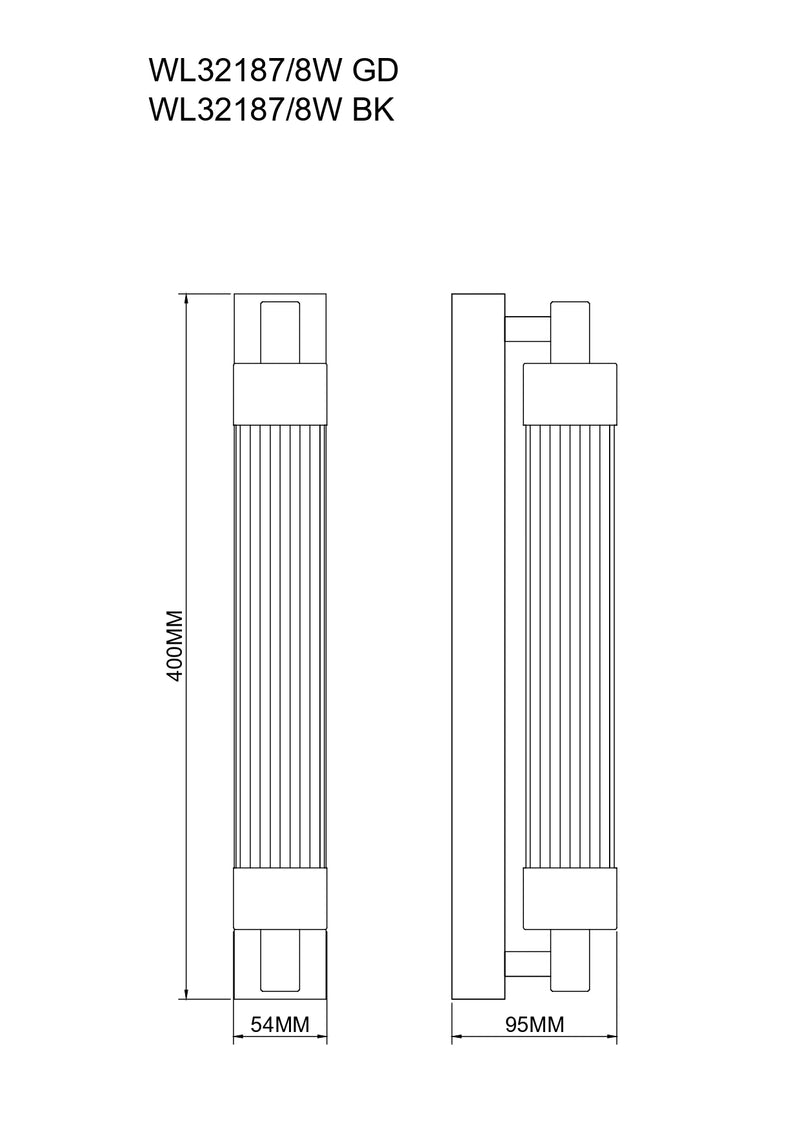 Aplica Zuma Line KALIA LED Negru Mat