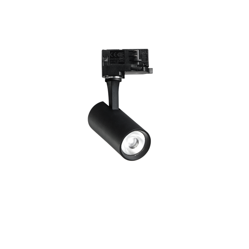 Proiector pe Șină Ideal Lux Fox, Negru, LED, Ø7.5 cm, 8W