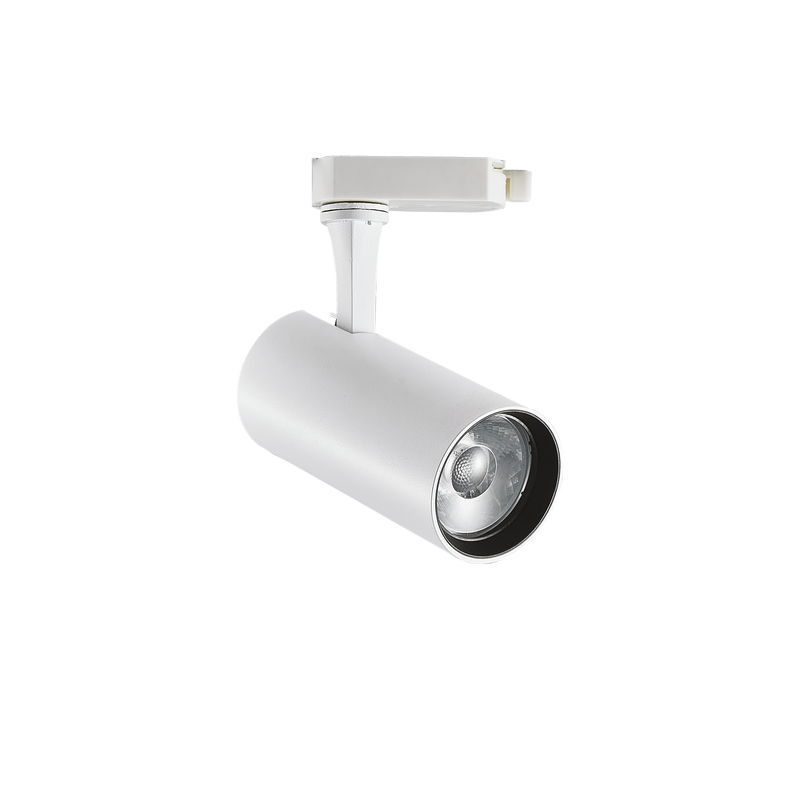 Proiector pe Șină Ideal Lux Fox, Alb, LED, Ø7.5 cm, 15W