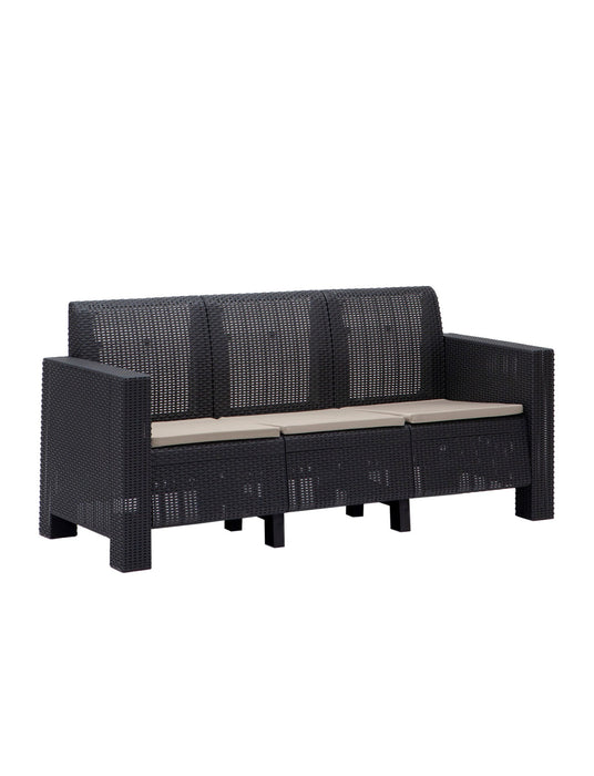 Set Lounge de Gradina Asi Home Aksu 3+1+1+S Takim - Antracit