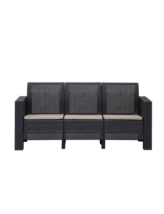 Set Lounge de Gradina Asi Home Aksu 3+1+1+S Takim - Antracit