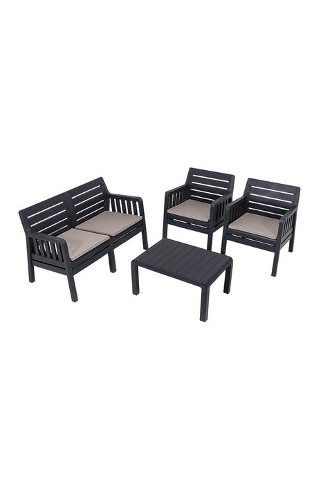 Set Lounge de Gradina Asi Home Lara 2+1+1+S Takim - Antracit