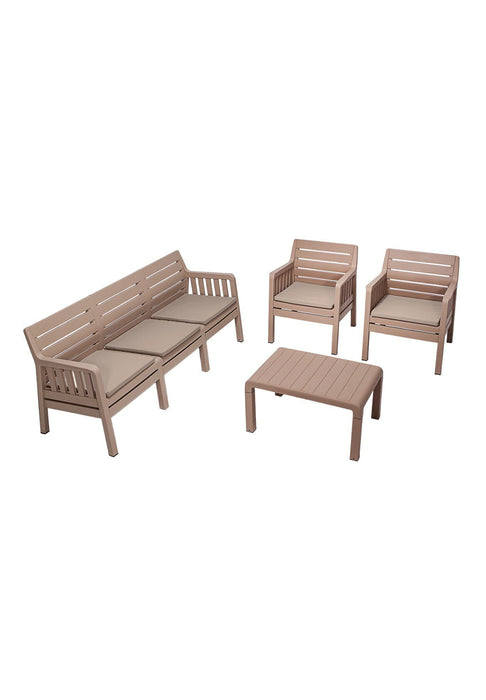 Set Lounge de Gradina Asi Home Lara 3+1+1+S Takim - Cappucino