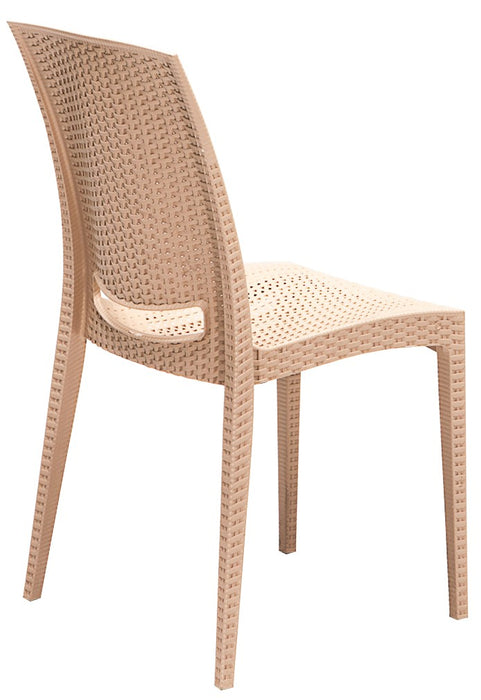 Set masă și scaune de grădină, 5 Piese Asi Home Rattan 80x80 Small Masa Takimi - Cappucino