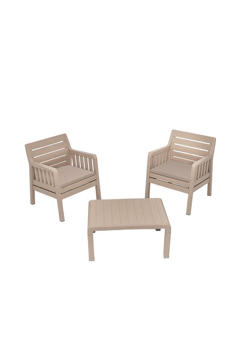 Set Lounge de Gradina Asi Home Lara 1+1+S Takim - Cappucino