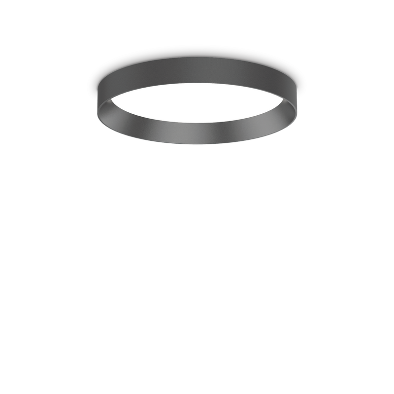 Plafonieră Ideal Lux Fly, Negru, LED, Ø35 cm