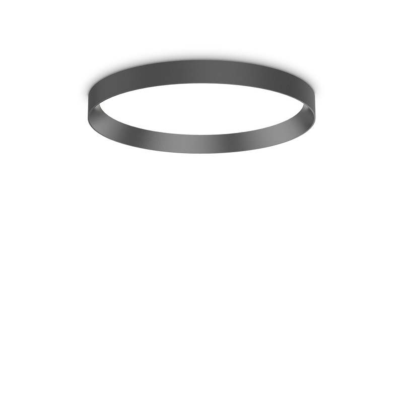 Plafonieră Ideal Lux Fly, Negru, LED, Ø45 cm